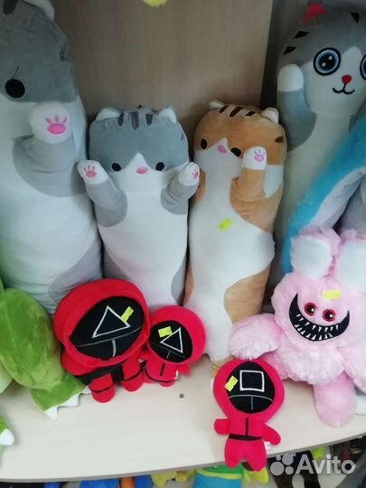 Плюшевая игрушка Кот сосиска кот батон 55 см