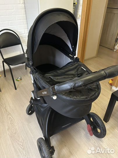 Коляска 3 в 1 из экокожи
