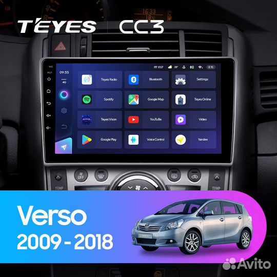 Магнитола Teyes CC3 3/32 Toyota Verso