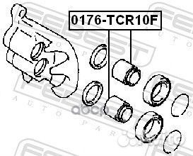 Поршень суппорта toyota estima emina/lucida/PRE