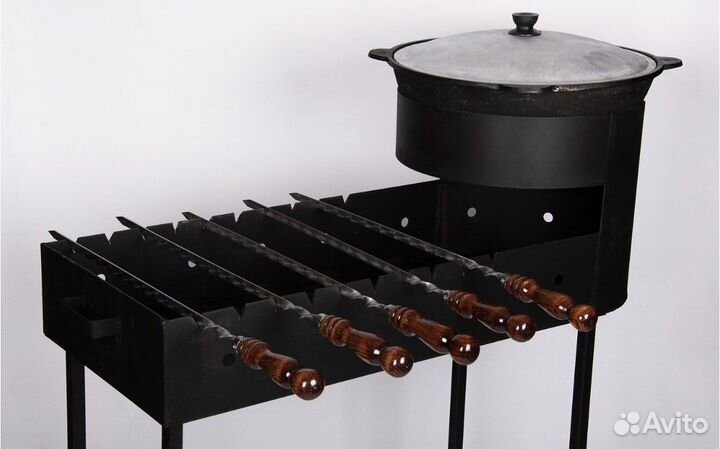 Комплект: казан 12л / 10 шампуров + специи