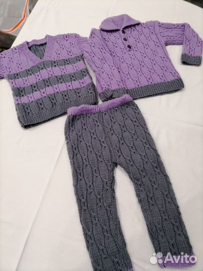 Вязанный костюм 3в1