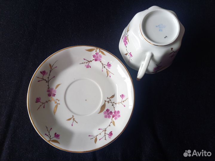 Чайная пара Гвоздика лфз редкая форма