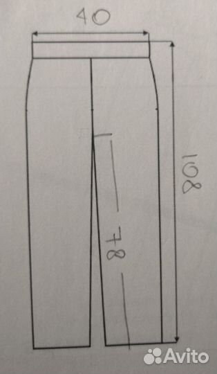 Брюки карго много карманов W30/S