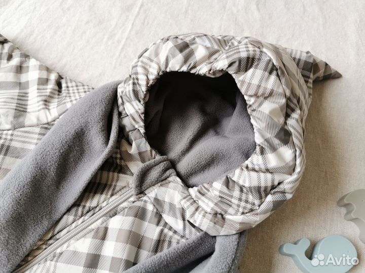 Комбинезон демисезонный 68 Ramelka гномик серый