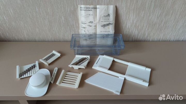 Овощерезка, терка ручная с контейнером, слайсер