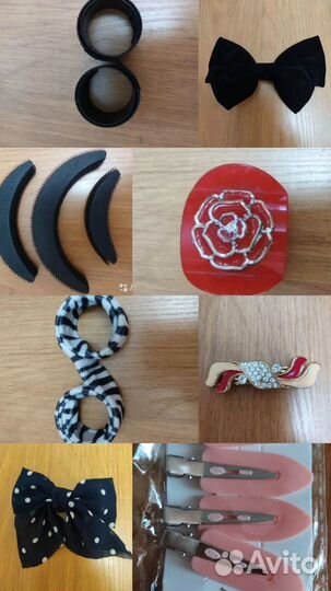 Заколки, резинки, повязка, крабы. Новые