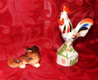 Фигурки лфз, дулёво, гжель