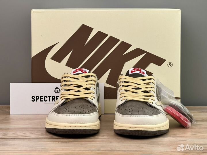 Кроссовки Travis Scott Air Jordan 1 Reverse Mocha