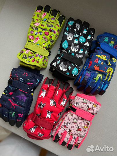 Дизайнерские перчатки 5-7 лет