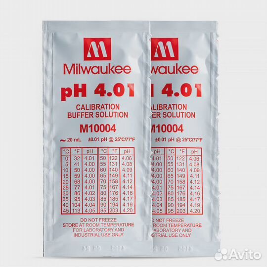 Калибровочный раствор pH 4.01 milwaukee 20 мл