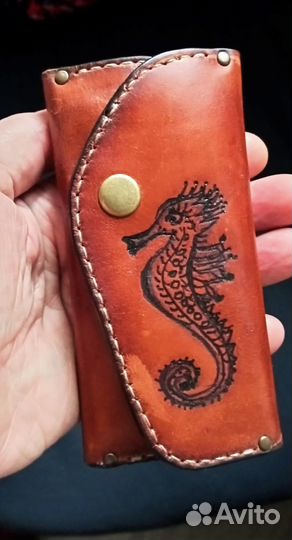 Ключница нат. кожа ручная работа