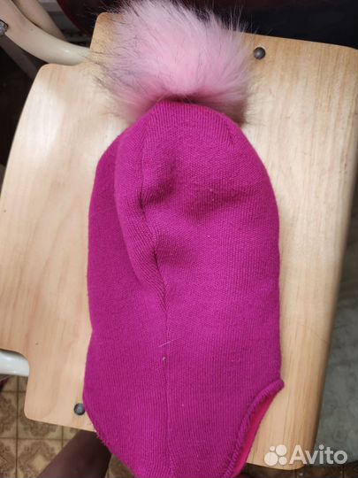 Шапка шлем для девочки