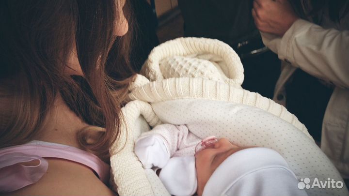 Конверт (плед) на выписку loomknits