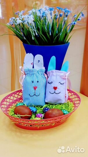 Пасхальные мешочки-кролики