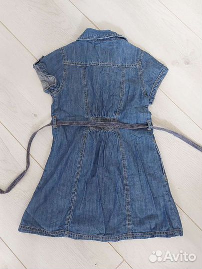 Платье джинсовое для девочки 104