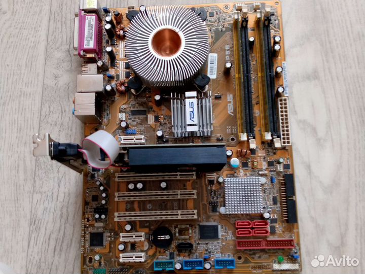 Комплект материнская плата+проц+оперативка+видюха