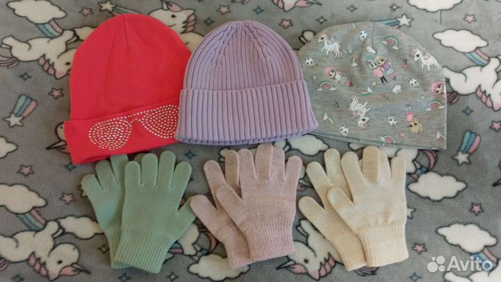 Весенние шапки H&M для девочки 7 лет