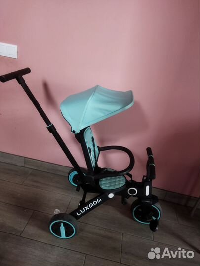 Велосипед с ручкой luxmom аналог donna