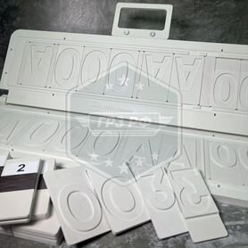Пресс оснастка для госномеров Тип-1 ГОСТ