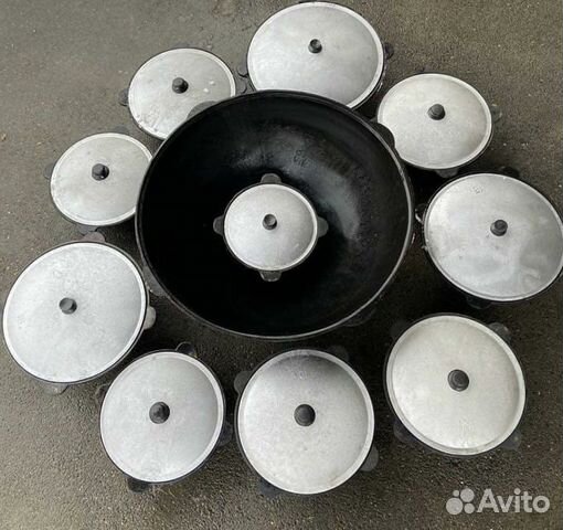 Казан с плоским и круглым дном