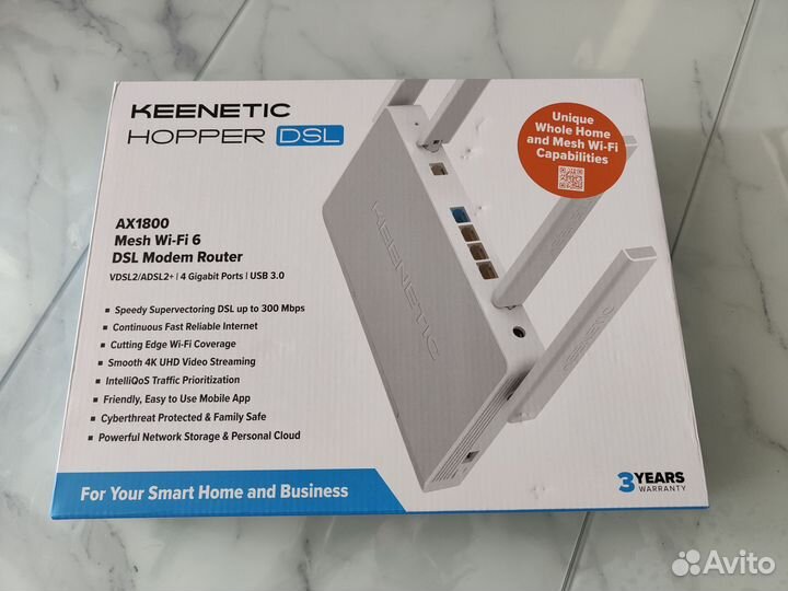 Wi-Fi роутер Keenetic Hopper DSL KN-3610