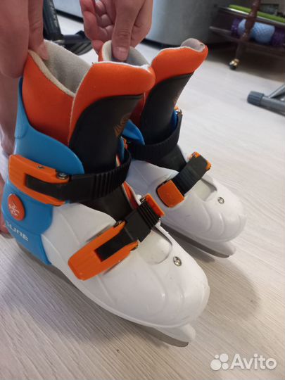 Коньки хоккейные детские раздвижные