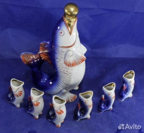 Сервиз Статуэтки фарфоровые Рыбки символ детства