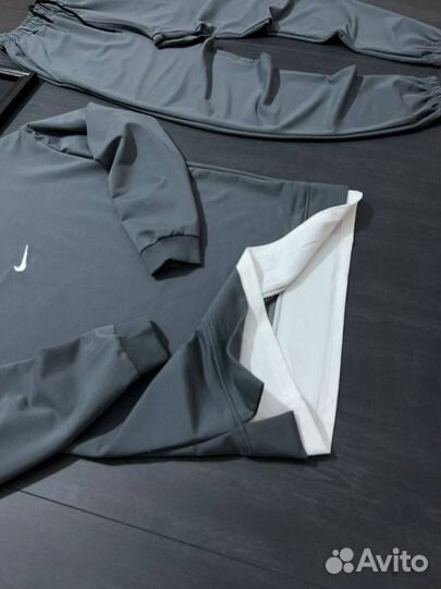 Спортивный костюм свитшот штаны Nike лого вышивка