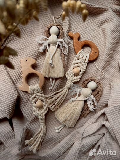 Ангел и грызунок подарок новорожденному