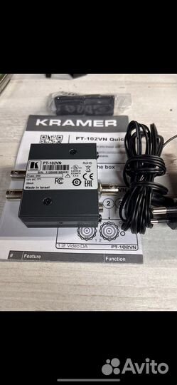 Распределитель видеосигнала kramer pt 102vn