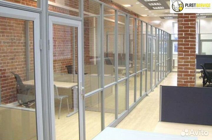 Пластиковые окна перегородки, остекление