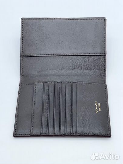 Обложка на паспорт Coach канва кожа
