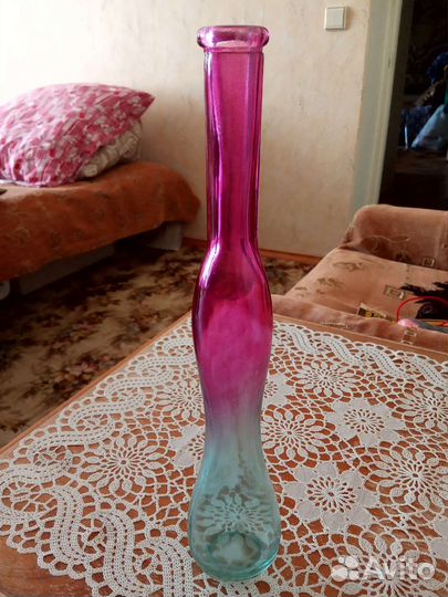 Ваза-бутылка для интерьера