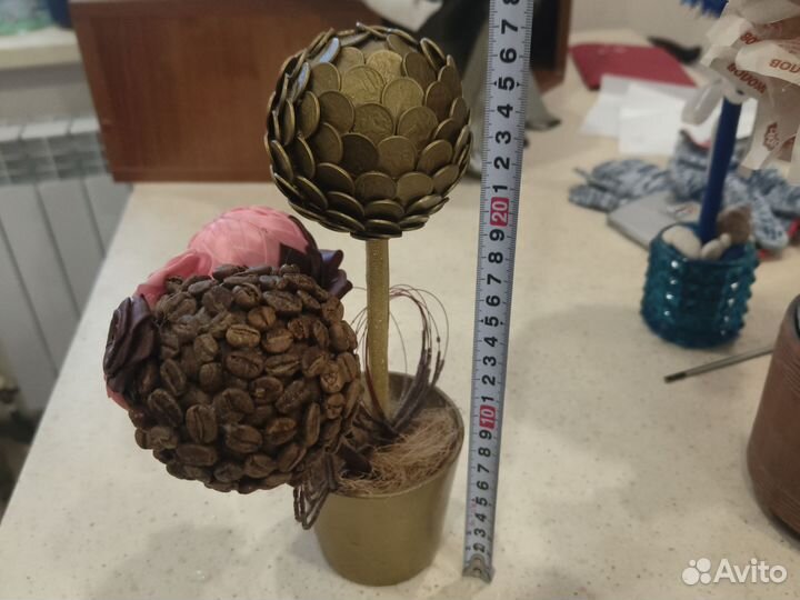 Декоративный денежный цветок