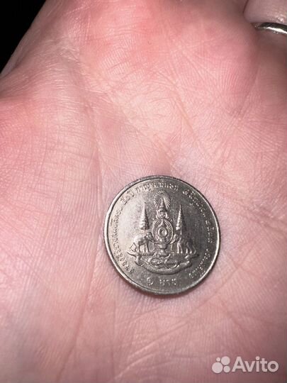 Монета таиланда 1 бат