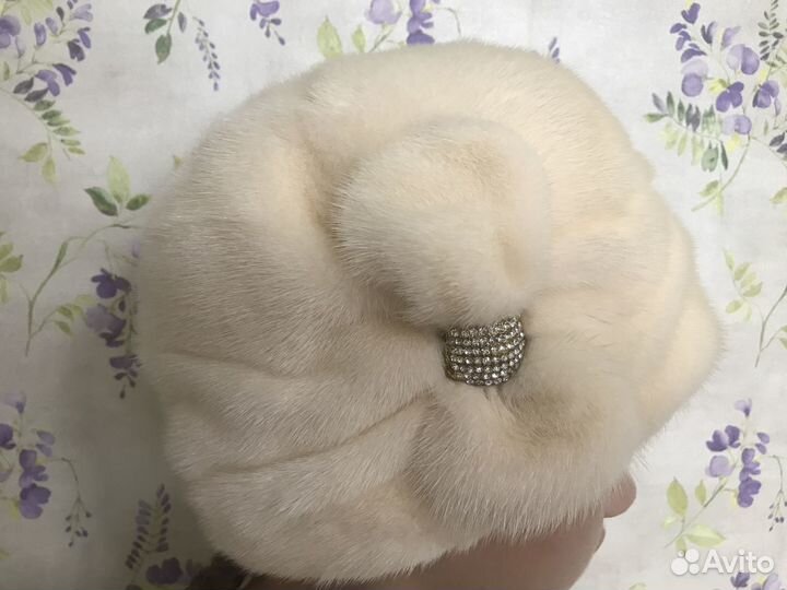 Шапка норковая новая р.56-58