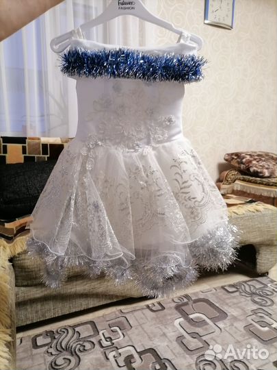 Платье снежинки