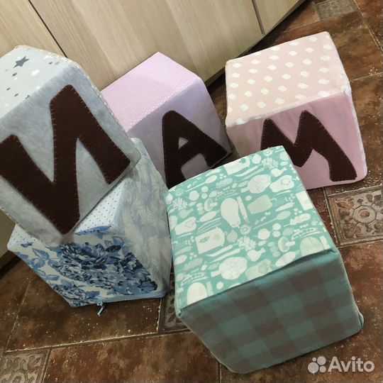 Мягкие кубики большие