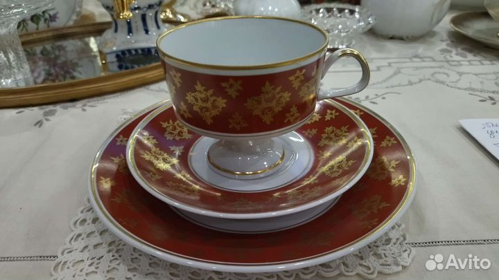 Винтаж чайное трио. Германия