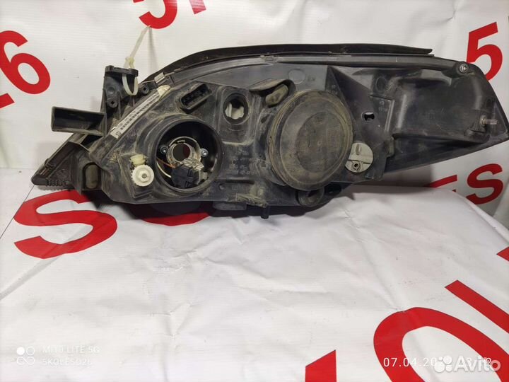 Фара правая Nissan primera P12 Рестал Синее стекло