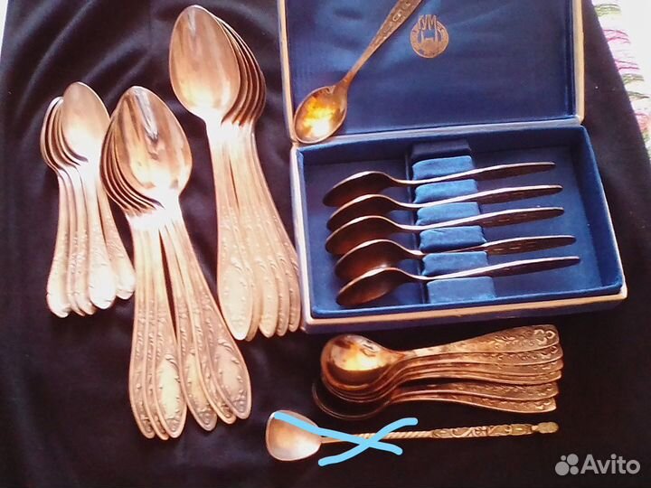 Ложки, вилки мельхиор / нерж. 60-х гг СССР