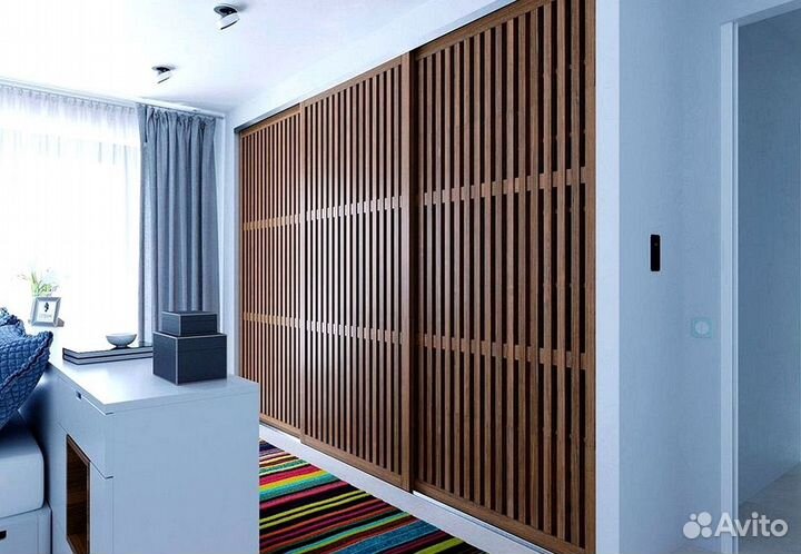 Раздвижная реечная дверь