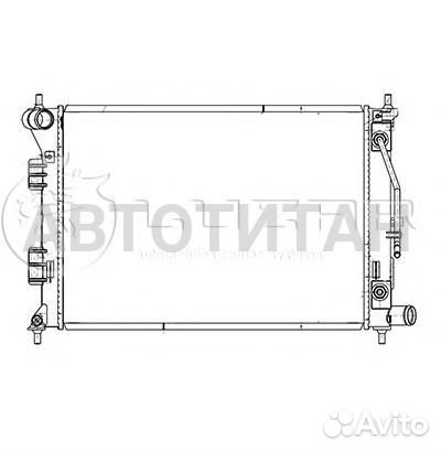 Радиатор охл. для а/м Kia ceed (12) /Soul (08) /Hyundai Elantra (MD) (11) G AT