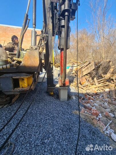 Забивание свай