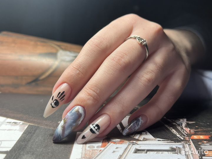 Маникюр, наращивание, дизайны любой сложности
