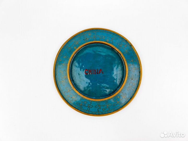 Антикварная тарелочка, Китай, позолота, 1920-60 гг