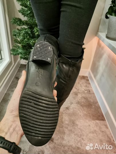 Сапоги женские. Натуральная кожа, 38 размер зимние