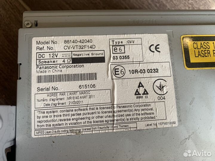 Штатная магнитола Toyota RAV4