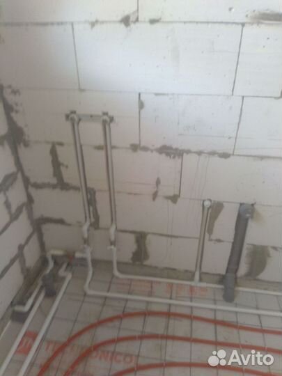 Отопление, водоснабжение, Монтаж канализации